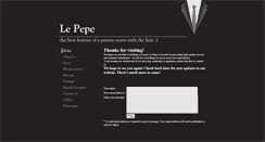 Desktop Screenshot of lepepesalonofbeauty.com