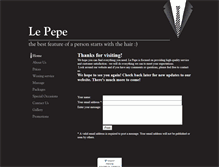 Tablet Screenshot of lepepesalonofbeauty.com